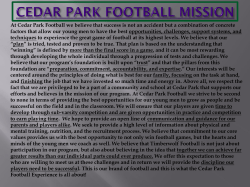 parent meeting 14 - Cedar Park Football