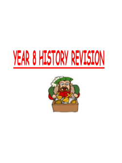 Yr8 Revision History End of year