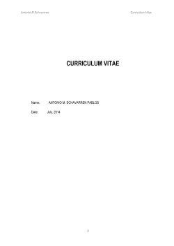 Curriculum Vitae