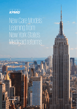 New Care Models: Learning from New York State`s