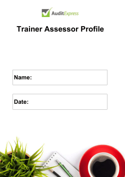 Trainer Assessor Profile