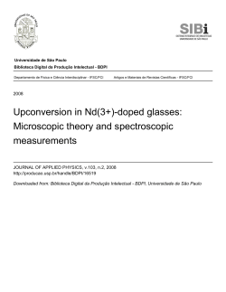 Upconversion in Nd(3+)-doped glasses: Microscopic theory and
