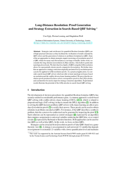 Long-Distance Resolution: Proof Generation and Strategy Extraction