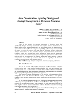 Some Considerations regarding Strategy and Strategic