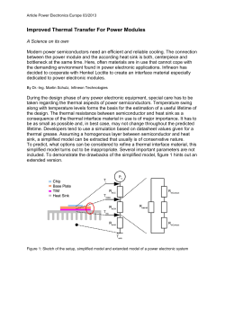 Improved Thermal Transfer For Power Modules