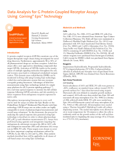 Data Analysis for G Protein-Coupled Receptor Assays Using