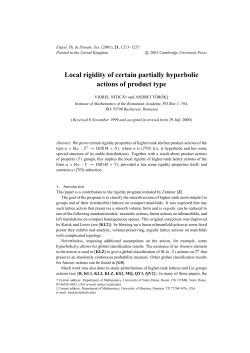 Local rigidity of certain partially hyperbolic actions of product type