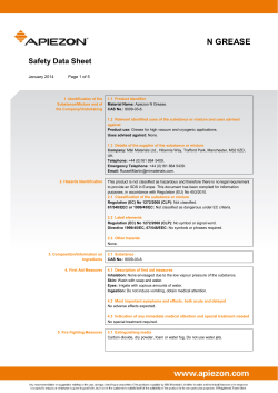 Apiezon N Grease MSDS