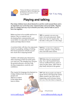 Playing and talking - National Literacy Trust