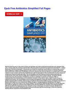 Epub Free Antibiotics Simplified Full Pages