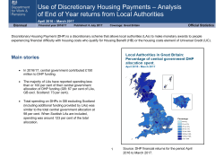 Use of Discretionary Housing Payments, GB
