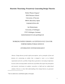 Heuristic Theorizing - IESE Blog Network