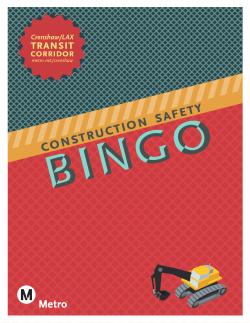 Crenshaw Transit Corridor - Construction Safety BINGO