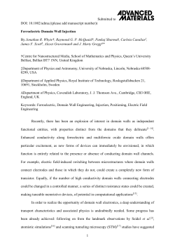 Domain wall injection - Pure