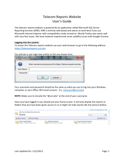 T-Metrics ACD Reports - Information Technology Services