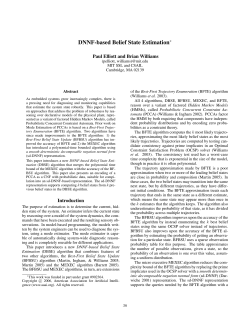 DNNF-based Belief State Estimation