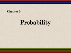 Chapter 3: Probability