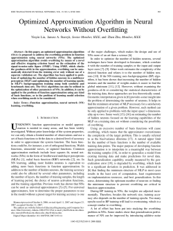 Optimized Approximation Algorithm in Neural