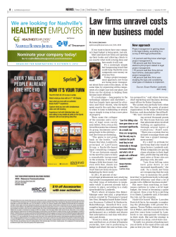 Law firms unravel costs in new business model