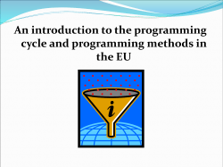 An introduction to the programming cycle and programming