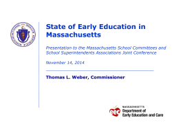 Thomas Weber, Commissioner, MA Department of Early Education
