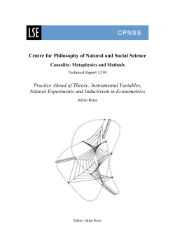 Instrumental Variables, Natural Experiments and In