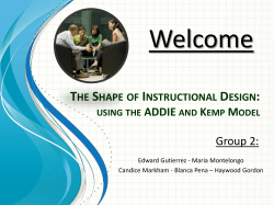 ADDIE vs. Kemp Model