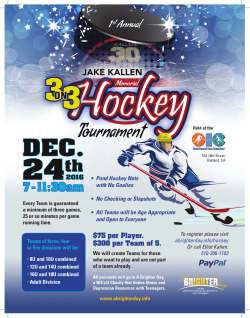 75 per Player. $300 per Team of 5.