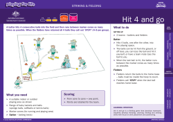 Hit 4 and go - Sporting Schools