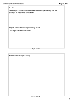 uniform probability.notebook