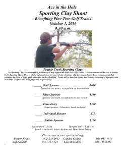 Ace in the Hole Sporting Clay Shoot Benefiting Pine Tree Golf