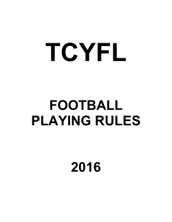 football playing rules 2016