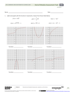 End-of-Module Assessment