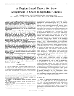 A Region-Based Theory for State Assignment in Speed