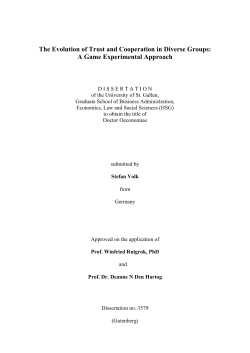 The Evolution of Trust and Cooperation in Diverse Groups: A Game