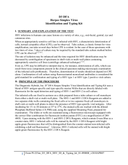 Diagnostic Hybrids, Inc. D3 DFA Herpes Simplex Virus