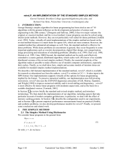 an &ldquo;easy&rdquo; parallel simplex method