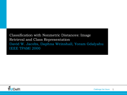 Classification with Nonmetric Distances