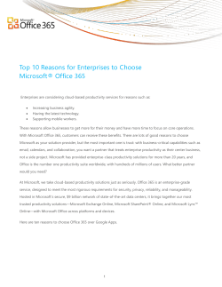 Top 10 Reasons why Companies Choose Microsoft