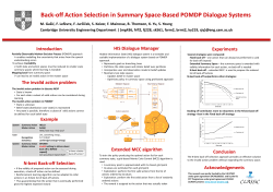 Back-off Action Selection in Summary Space