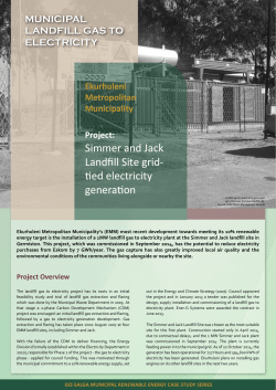 Simmer and Jack Landfill Site grid- tied