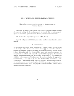Non-primes are recursively divisible