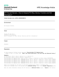 How to Interpret PCI Bus, Device, Function and Slot