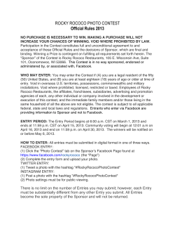 Photo contest rules