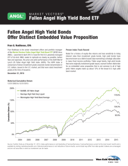 Fallen Angel High Yield Bonds Offer Distinct Embedded