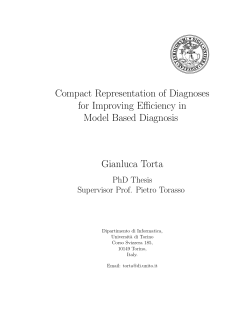 Compact Representation of Diagnoses for Improving Efficiency in