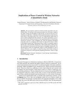 Implications of Power Control in Wireless Networks: A Quantitative