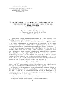 4-DIMENSIONAL c-SYMPLECTIC S1
