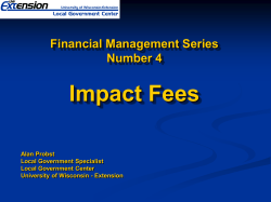 An in-depth look at impact fees