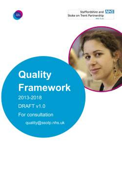 Drivers for quality - Staffordshire and Stoke-On